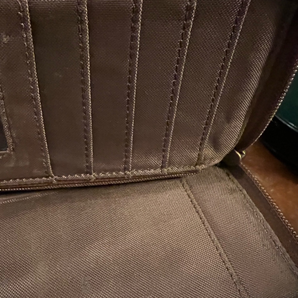 Pendleton Brown And Orange Geometric Wristlet - image 4